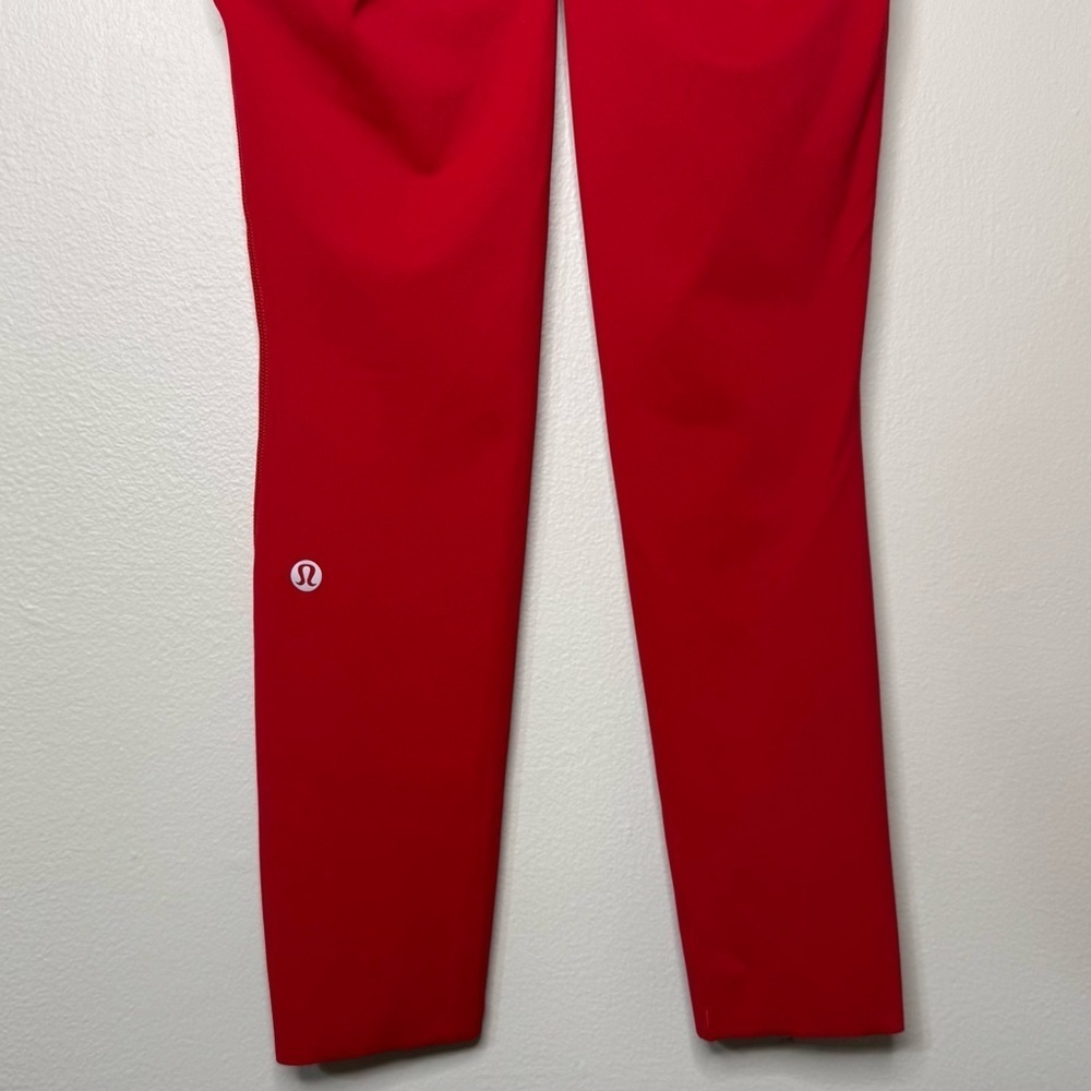 Lululemon Fast & Free High Rise Tights Leggings Reflective Dark Red Size 2 NWT - Picture 13 of 16